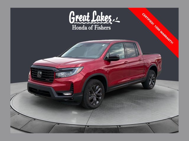 Radiant Red Metallic II 2023 Honda Ridgeline Pickup Truck All-Wheel Drive 9-Speed Automatic