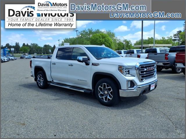 White Frost Tricoat 2020 GMC Sierra 1500 SLT Crew Cab 4WD Pickup Truck Four-Wheel Drive Automatic