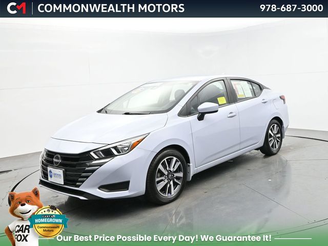 Gray Sky Pearl 2023 Nissan Versa Sedan Front-Wheel Drive Continuously Variable Transmission