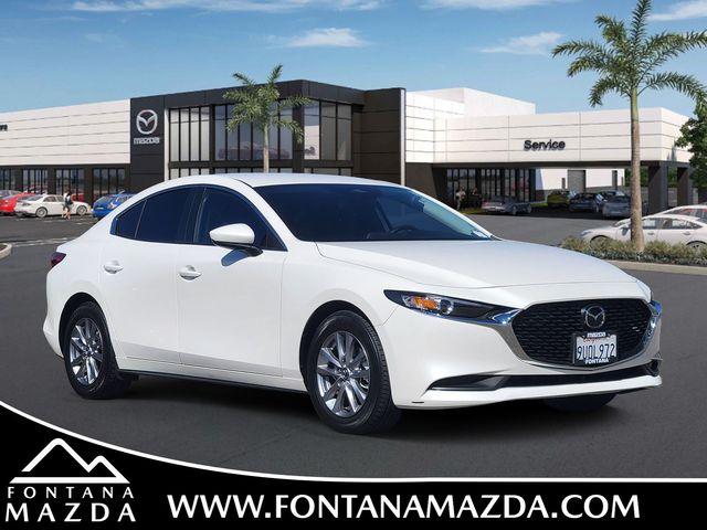 Snowflake White Pearl 2025 Mazda MAZDA3 Sedan Front-Wheel Drive 6-Speed Automatic