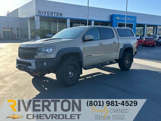 Sand Dune Metallic 2021 Chevrolet Colorado ZR2 Crew Cab 4WD Pickup Truck Four-Wheel Drive 6-Speed Automatic