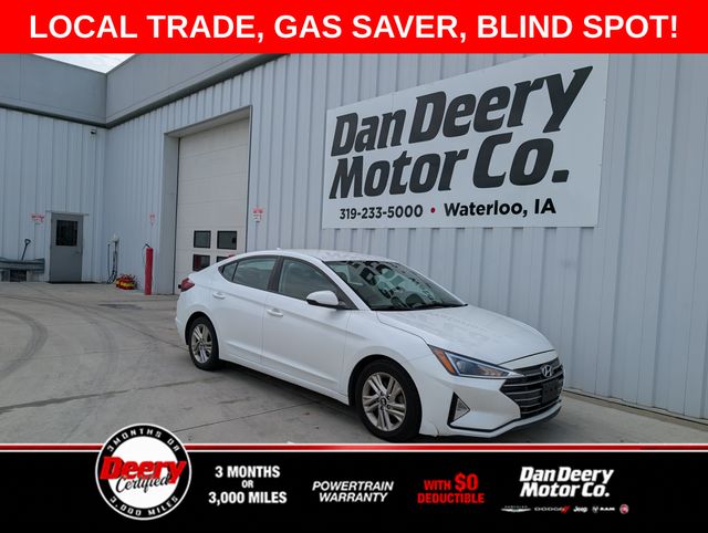 Quartz White Pearl 2019 Hyundai Elantra Sedan Front-Wheel Drive 6-Speed Automatic