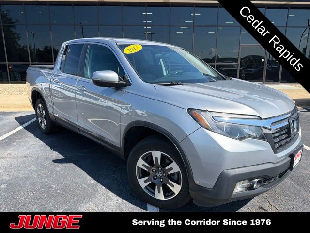 Silver 2017 Honda Ridgeline Pickup Truck All-Wheel Drive 6-Speed Automatic