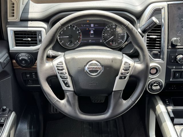 2020 Nissan Titan SL Red at Texan Dodge Chrysler Jeep Ram