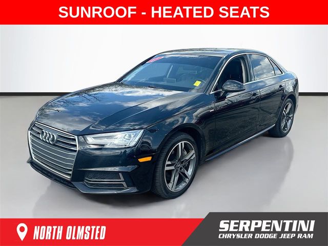 Brilliant Black 2017 Audi A4 2.0T quattro Premium Plus AWD Sedan All-Wheel Drive 7-Speed Automatic
