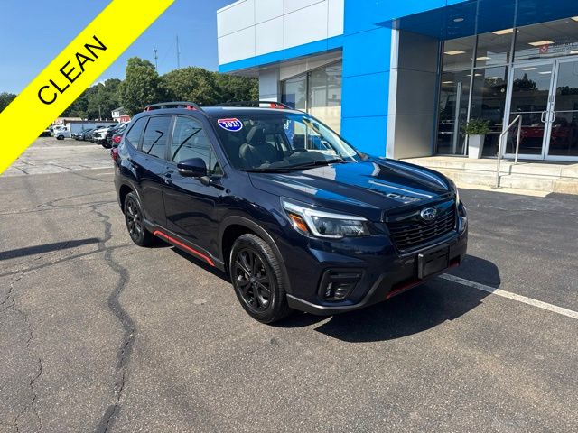 Dark Blue Pearl 2021 Subaru Forester SUV / Crossover All-Wheel Drive Continuously Variable Transmission