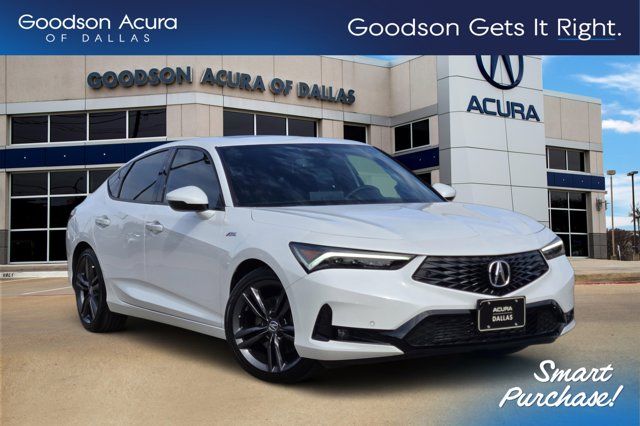 Platinum White Pearl 2025 Acura Integra FWD with Technology and A-SPEC Package Sedan Front-Wheel Drive Continuously Variable Transmission