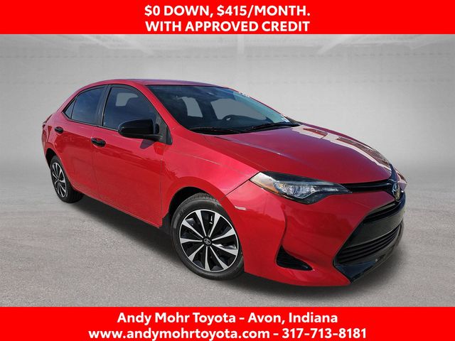 Barcelona Red Metallic 2017 Toyota Corolla Sedan Front-Wheel Drive Continuously Variable Transmission