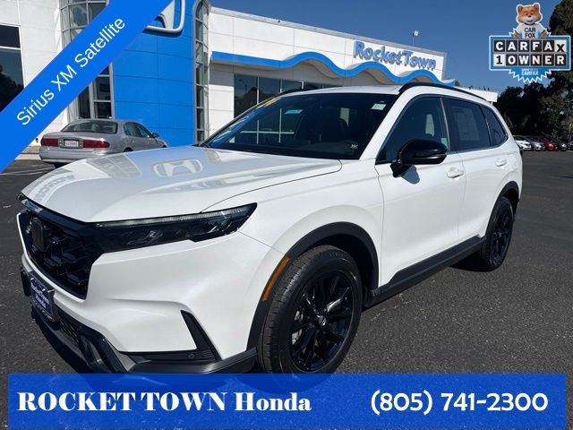 Platinum White 2024 Honda CR-V Hybrid SUV / Crossover All-Wheel Drive Continuously Variable Transmission