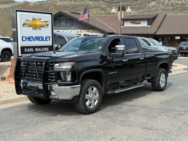 Black 2020 Chevrolet Silverado 3500HD LTZ Crew Cab 4WD Pickup Truck Four-Wheel Drive Automatic