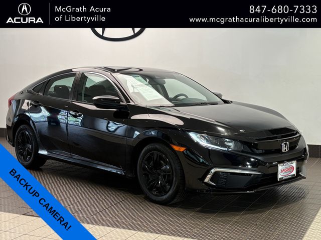 Crystal Black Pearl 2020 Honda Civic Sedan Front-Wheel Drive Continuously Variable Transmission