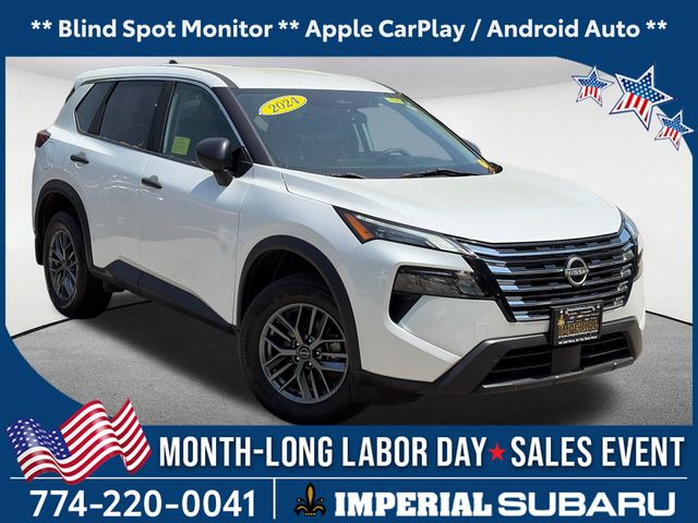 Everest White Pearl 2024 Nissan Rogue SUV / Crossover All-Wheel Drive Continuously Variable Transmission