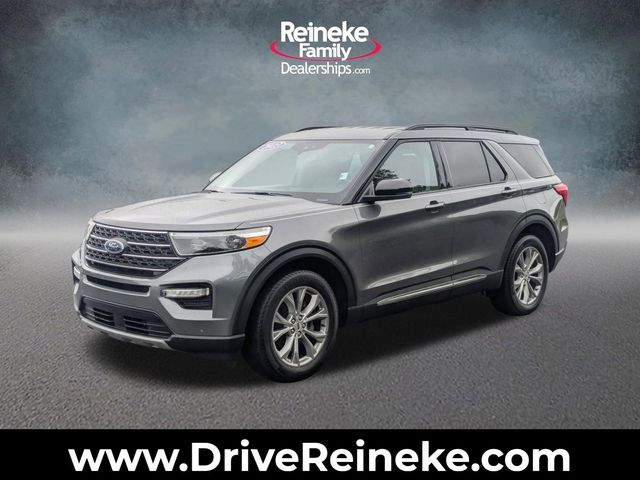 Gray Metallic 2023 Ford Explorer XLT AWD SUV / Crossover All-Wheel Drive Automatic