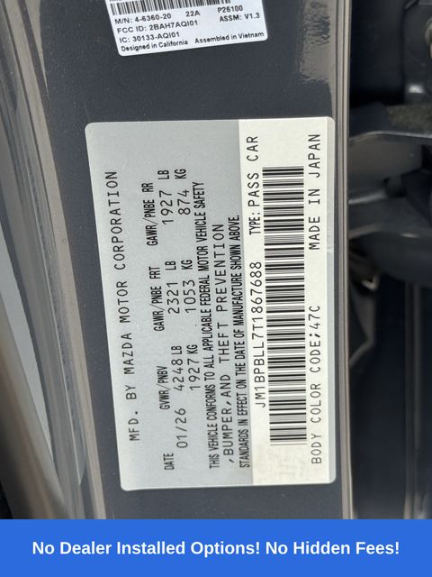 2026 Mazda Mazda3 2.5 S Carbon Edition Gray at Parkway Family Mazda