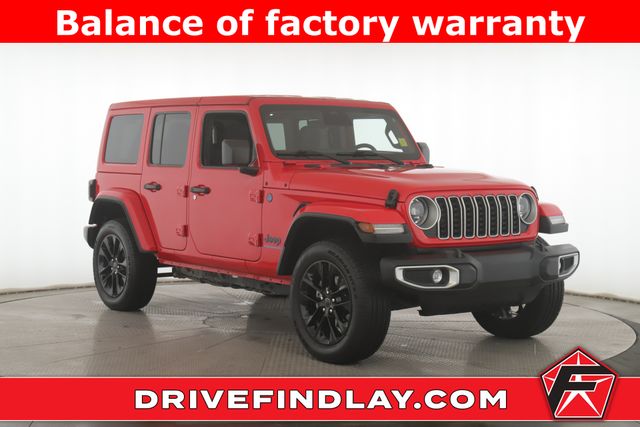 Firecracker Red Clearcoat 2025 Jeep Wrangler 4xe Sahara 4WD SUV / Crossover Four-Wheel Drive 8-Speed Automatic