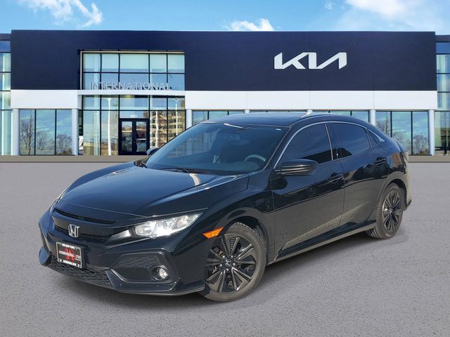 Black 2019 Honda Civic Hatchback EX FWD Hatchback Front-Wheel Drive Continuously Variable Transmission