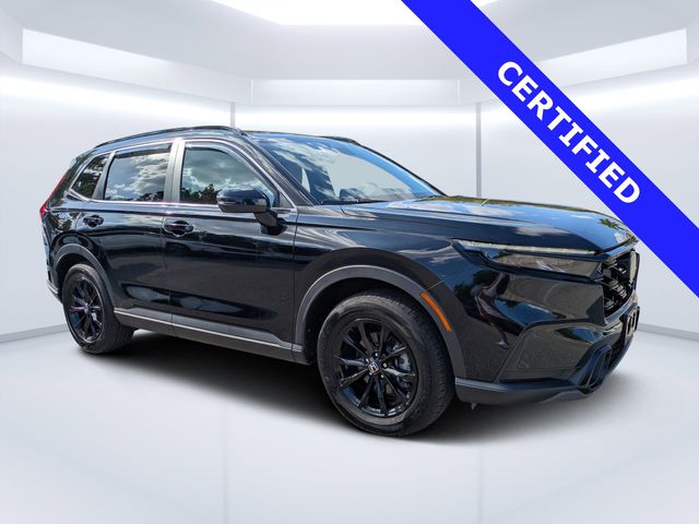 Black 2024 Honda CR-V Hybrid Sport AWD SUV / Crossover All-Wheel Drive Continuously Variable Transmission