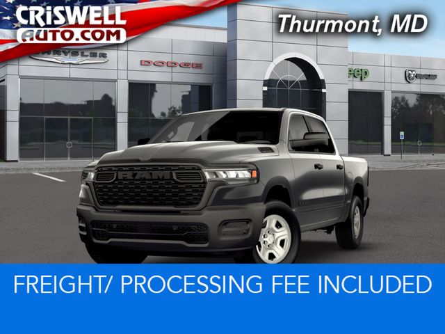 Gray (Granite Crystal Metallic Clearcoat) 2026 RAM 1500 Tradesman Crew Cab 4WD Pickup Truck Four-Wheel Drive 8-Speed Automatic
