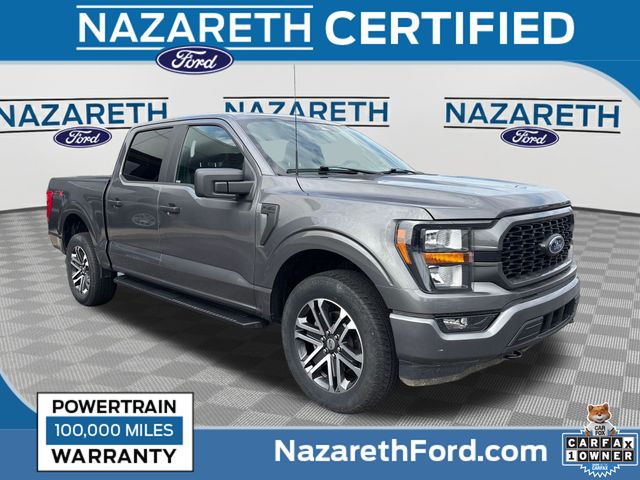 Gray Metallic 2023 Ford F-150 Pickup Truck Four-Wheel Drive Automatic