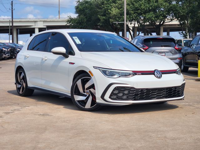 Opal White w/Black Roof 2023 Volkswagen Golf GTI Hatchback Front-Wheel Drive 7-Speed Dual Clutch