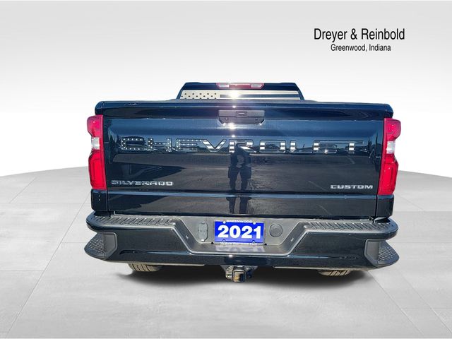 Black 2021 CHEVROLET SILVERADO 1500 for sale in Greenwood, IN Photo 6