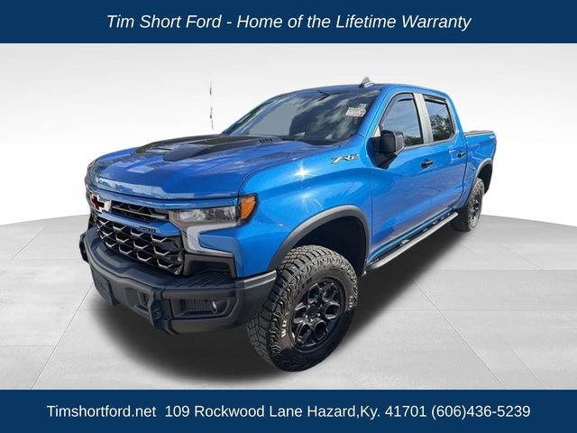 Glacier Blue Metallic 2023 Chevrolet Silverado 1500 Pickup Truck Four-Wheel Drive Automatic