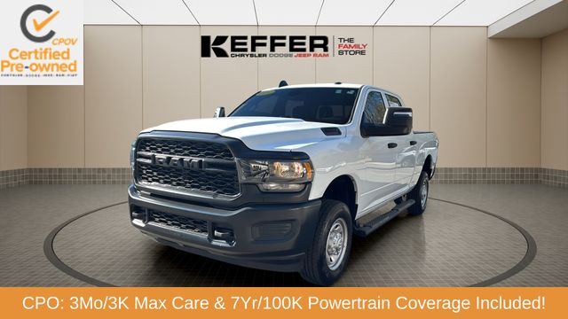 Bright White Clearcoat 2024 RAM 2500 Tradesman Crew Cab 4WD Pickup Truck Four-Wheel Drive 8-Speed Automatic