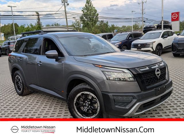 Gray (Gun Metallic) 2024 Nissan Pathfinder Rock Creek 4WD SUV / Crossover All-Wheel Drive 9-Speed Automatic