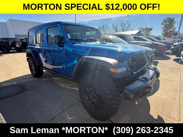 Hydro Blue Pearl Coat 2026 Jeep Wrangler Willys 4-Door 4WD SUV / Crossover Four-Wheel Drive 8-Speed Automatic