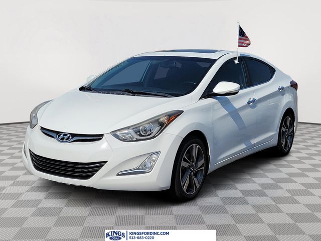 Pearl White 2014 Hyundai Elantra Sedan Front-Wheel Drive 6-Speed Automatic Overdrive
