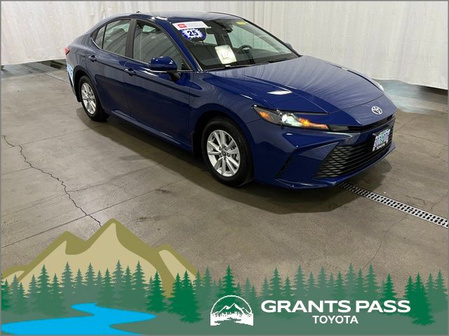 Blue 2025 Toyota Camry LE AWD Sedan All-Wheel Drive Continuously Variable Transmission