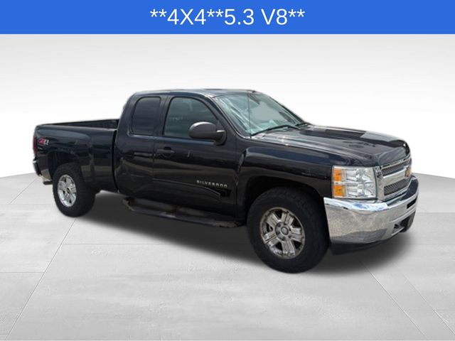 Black 2012 Chevrolet Silverado 1500 LT Extended Cab 4WD Pickup Truck Four-Wheel Drive 6-Speed Automatic Overdrive