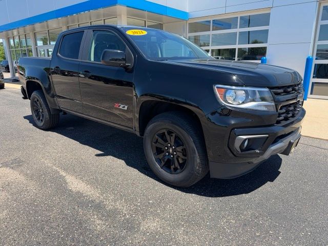 Black 2021 Chevrolet Colorado Pickup Truck Four-Wheel Drive 8-Speed Automatic