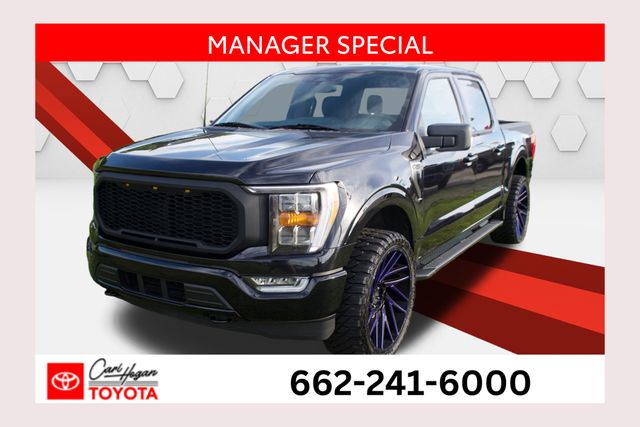 Black Metallic 2022 Ford F-150 Pickup Truck Four-Wheel Drive Automatic