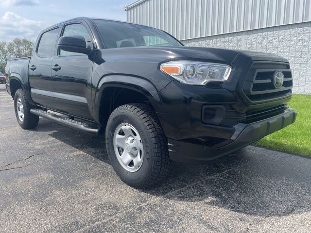 Midnight Black Metallic 2021 Toyota Tacoma SR V6 Double Cab 4WD Pickup Truck Four-Wheel Drive 6-Speed Automatic