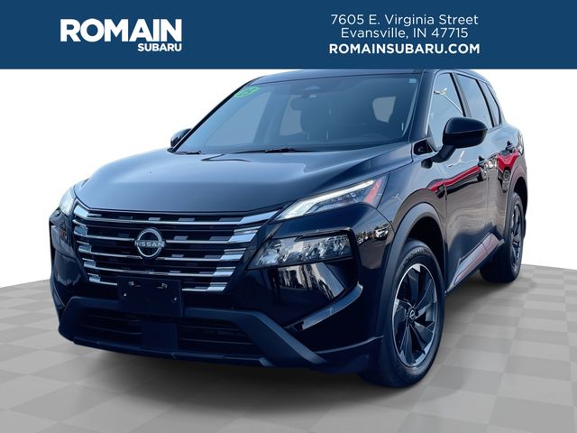 Super Black 2025 Nissan Rogue SUV / Crossover All-Wheel Drive Continuously Variable Transmission