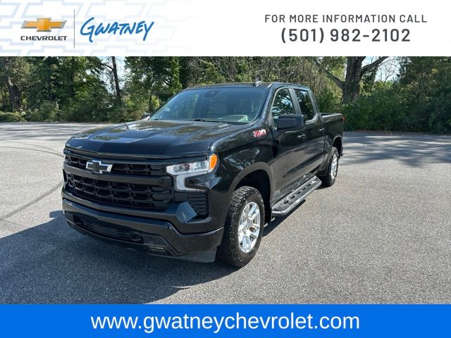 Black 2024 Chevrolet Silverado 1500 Pickup Truck Four-Wheel Drive Automatic