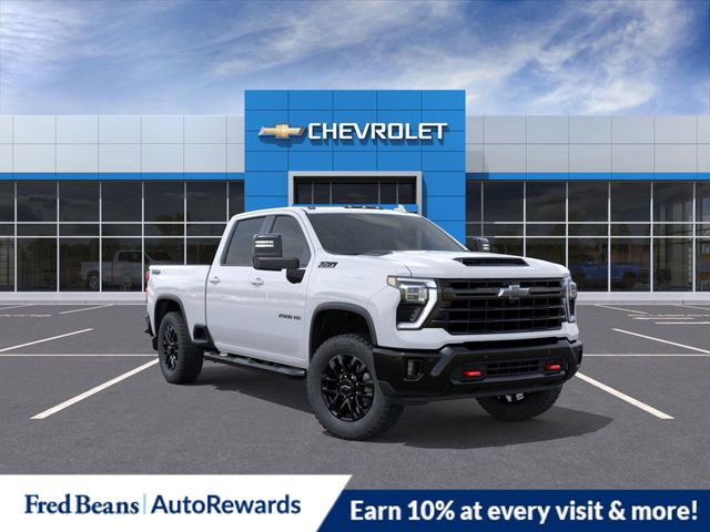 Summit White 2025 Chevrolet Silverado 2500HD LTZ Crew Cab 4WD Pickup Truck Four-Wheel Drive Automatic