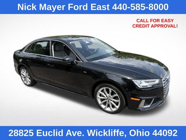 Black Metallic 2019 Audi A4 Sedan All-Wheel Drive 7-Speed Automatic