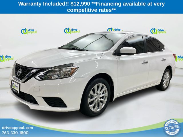White (Fresh Powder) 2019 Nissan Sentra S FWD Sedan Front-Wheel Drive Continuously Variable Transmission