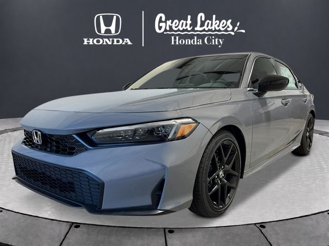 Urban Gray Pearl 2026 Honda Civic Sedan Front-Wheel Drive Continuously Variable Transmission