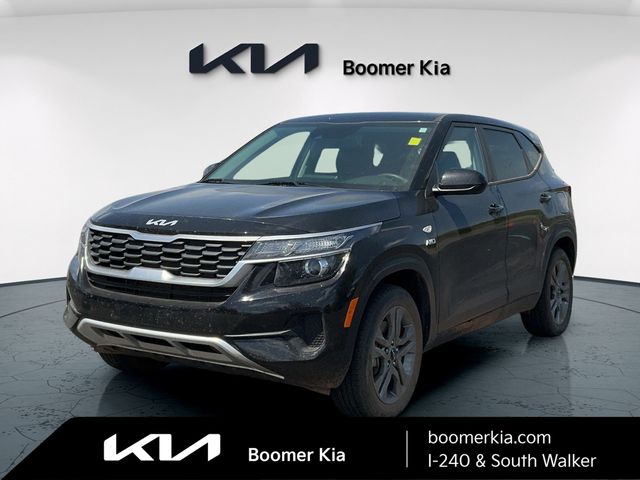 Cherry Black 2023 Kia Seltos LX AWD SUV / Crossover All-Wheel Drive Continuously Variable Transmission