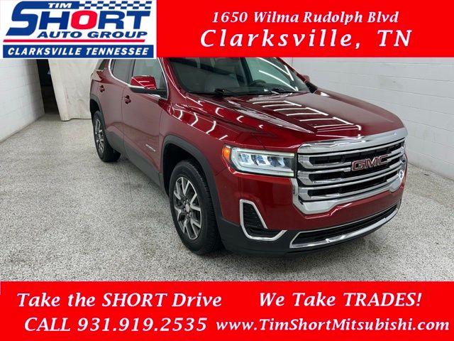 Volcanic Red Tintcoat 2023 GMC Acadia SLE FWD SUV / Crossover Front-Wheel Drive 9-Speed Automatic
