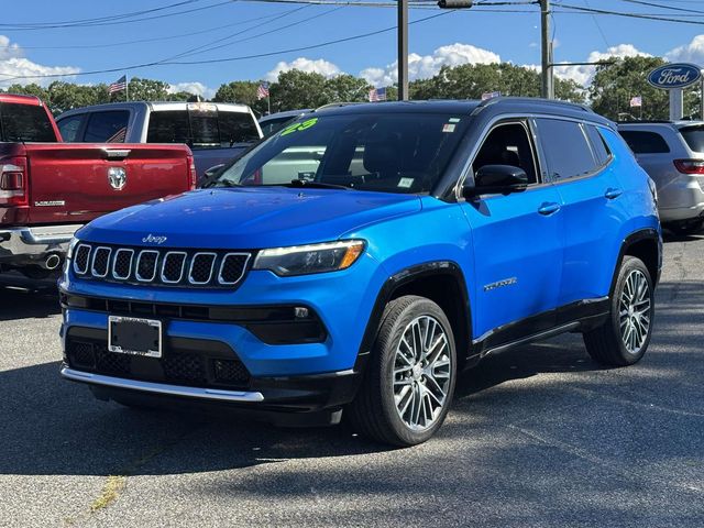 Laser Blue Pearlcoat 2023 Jeep Compass SUV / Crossover Four-Wheel Drive 8-Speed Automatic