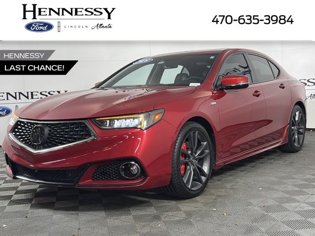 Red 2020 Acura TLX Sedan Front-Wheel Drive 8-Speed Dual Clutch