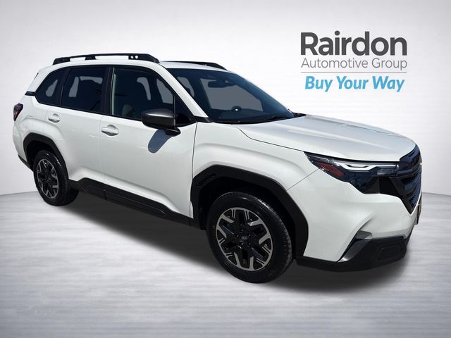 Crystal White Pearl 2025 Subaru Forester SUV / Crossover All-Wheel Drive Continuously Variable Transmission