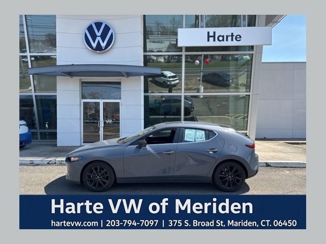 Gray Metallic 2024 Mazda MAZDA3 2.5 S Carbon Edition Hatchback AWD Hatchback All-Wheel Drive 6-Speed Automatic