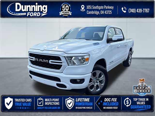 Bright White Clearcoat 2024 RAM 1500 Pickup Truck Four-Wheel Drive 8-Speed Automatic