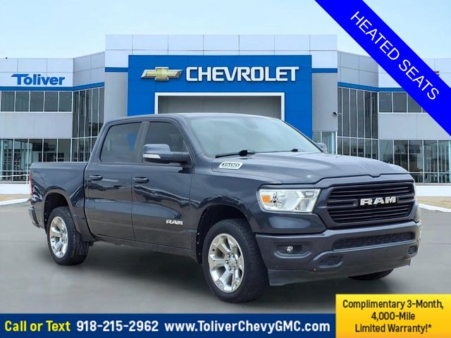 Gray (Maximum Steel Metallic Clearcoat) 2021 RAM 1500 Pickup Truck Four-Wheel Drive 8-Speed Automatic
