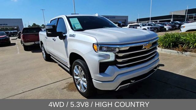 Pearl 2024 Chevrolet Silverado 1500 High Country Crew Cab 4WD Pickup Truck Four-Wheel Drive Automatic